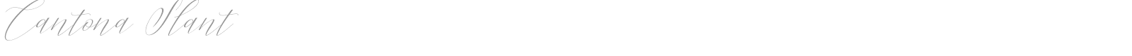 Cantona Slant font preview